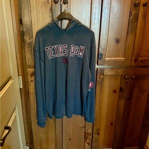 Texas A & M Waffle Hoodie Shirt NWT